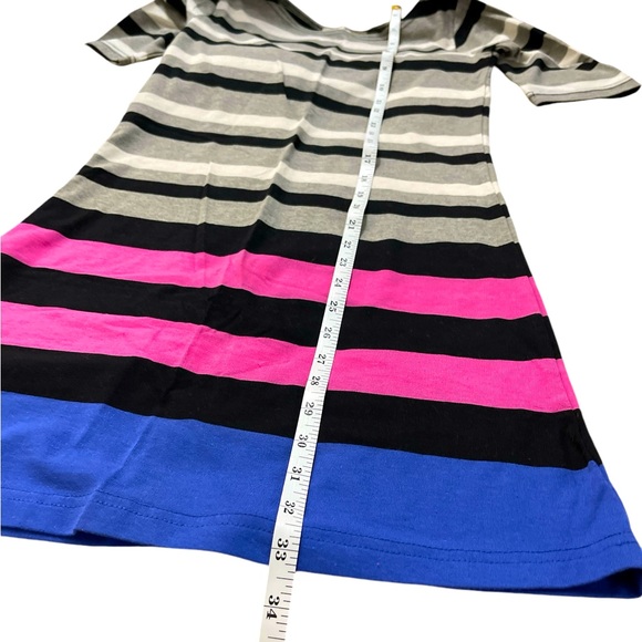 NWOT Derek Heart Stretch Mini Striped Dress Stretchy Juniors Medium VINTAGE - Picture 5 of 10